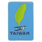 Magnet Flexible Carte ancienne de Taïwan (Vertical)