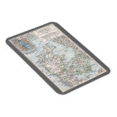 Magnet Flexible Carte ancienne du Danemark, Danmark en danois, 190 (Côté Droit)