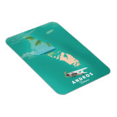Magnet Flexible Carte Andros Bahamas Vacances. (Côté Droit)