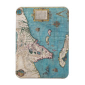 Magnet Flexible Carte antique de Floride et Cuba (Vertical)
