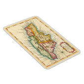 Magnet Flexible Carte antique de Jamaïque 1758 (Côté Droit)