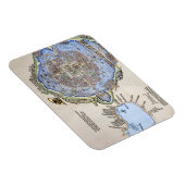 Magnet Flexible Carte antique de la capitale aztèque Tenochtitlan (Côté Droit)