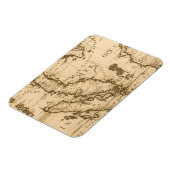 Magnet Flexible Carte antique de l'Asie du Sud-Est | 1687 (Côté Gauche)