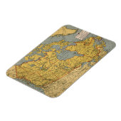 Magnet Flexible Carte antique du Canada (Côté Gauche)