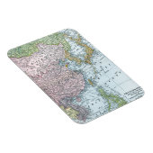 MAGNET FLEXIBLE CARTE : ASIE DE L'EST, 1907 (Côté Droit)