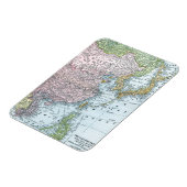 MAGNET FLEXIBLE CARTE : ASIE DE L'EST, 1907 (Côté Gauche)