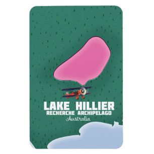 Magnet Flexible Carte australienne du lac Hillier.