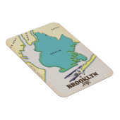 Magnet Flexible Carte Brooklyn New York (Côté Droit)