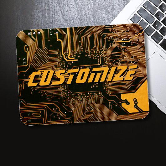 Magnet Flexible Carte circuit orange PCB personnalisée geek Out