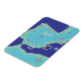 Magnet Flexible Carte Classique De L'Espagne (Côté Gauche)