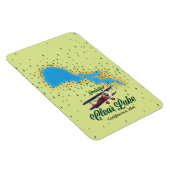 Magnet Flexible Carte Clear Lake California USA (Côté Droit)