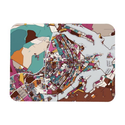 Magnet Flexible Carte colorée Brasilia (Horizontal)