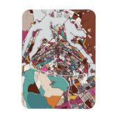 Magnet Flexible Carte colorée Brasilia (Vertical)