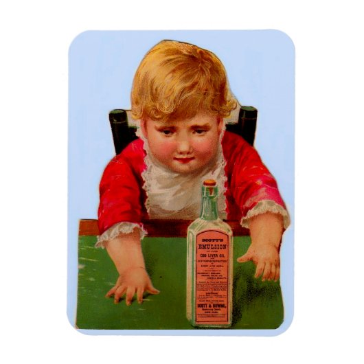 Magnet Flexible Carte commerciale victorienne : Scott's Emulsion C (Vertical)