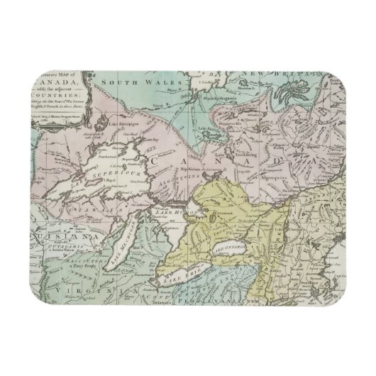 Magnet Flexible Carte d'accès du Canada 1761 (Horizontal)