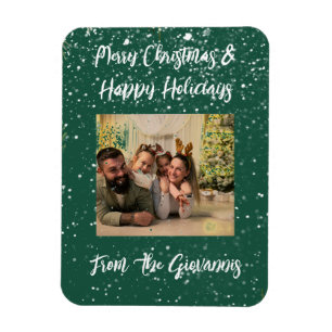 MAGNET FLEXIBLE CARTE D'ACCUEIL PERSONNALISÉE MERRY CHRISTMAS