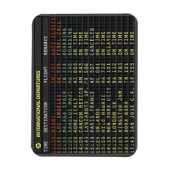 Magnet Flexible Carte d'aéroport (personnalisable en texte) (Vertical)