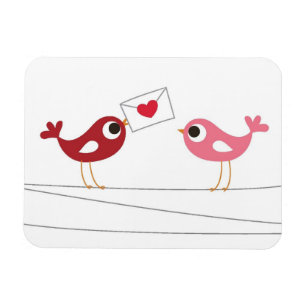 Magnet Flexible Carte d'amour pour les oiseaux