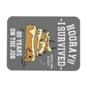 Magnet Flexible Carte d'anniversaire de l'appréciation des employé (Horizontal)