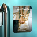 Magnet Flexible Carte d'anniversaire photo minimaliste à la mode<br><div class="desc">Elégant minimalst tendance anniversaire photo montre cadeau. Top classique photo élégante pour cadeau d'anniversaire mariage pour vos proches. Vous pouvez facilement remplacer votre photo sur enregistrer le modèle de date. Le mariage fiançailles regarde le carte photo. Carte d'événement budgétaire pour souvenir cadeau pour femme ou mari. Simple et élégant enregistrer...</div>