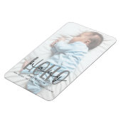 Magnet Flexible Carte d'annonce de naissance du script de photo gr (Côté Gauche)