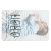 Magnet Flexible Carte d'annonce de naissance du script de photo gr (Horizontal)