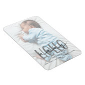 Magnet Flexible Carte d'annonce de naissance du script de photo gr (Côté Droit)