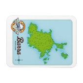 Magnet Flexible Carte de Barra Écosse (Horizontal)