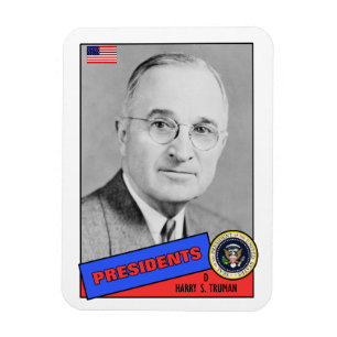 Magnet Flexible Carte de base-ball de Harry S. Truman