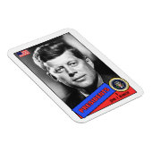 Magnet Flexible Carte de base-ball John F. Kennedy (Côté Droit)