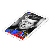 Magnet Flexible Carte de base-ball John F. Kennedy (Côté Gauche)