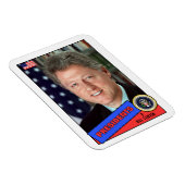 Magnet Flexible Carte de baseball Bill Clinton (Côté Droit)