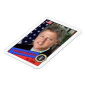 Magnet Flexible Carte de baseball Bill Clinton (Côté Gauche)