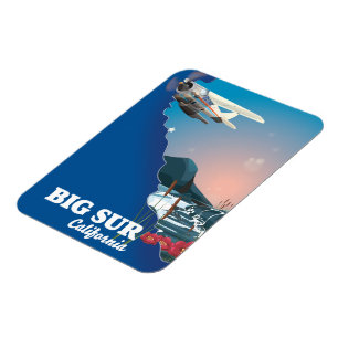 Magnet Flexible Carte de Big Sur Californie