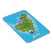 Magnet Flexible Carte de Bornéo (Côté Droit)