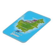 Magnet Flexible Carte de Bornéo (Côté Gauche)