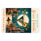 Magnet Flexible Carte de circuit futuriste atomique Martini (Horizontal)