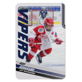 Magnet Flexible Carte de commerce Blue Ice Hockey (Vertical)
