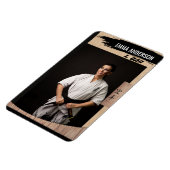 Magnet Flexible Carte de commerce Rustic Karate Black Belt Wood (Côté Gauche)