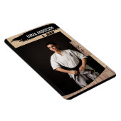 Magnet Flexible Carte de commerce Rustic Karate Black Belt Wood (Côté Droit)
