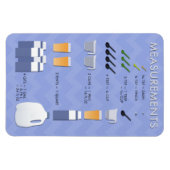 Magnet Flexible Carte de conversion de cuisine (Horizontal)