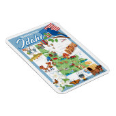 Magnet Flexible Carte de dessin de Idaho (Côté Droit)