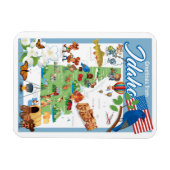 Magnet Flexible Carte de dessin de Idaho (Horizontal)
