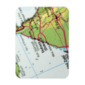 Magnet Flexible Carte de Dubaï (Vertical)