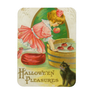 Magnet Flexible Carte de Halloween vintage pour pommes à la bouche