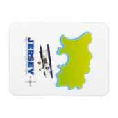 Magnet Flexible Carte de Jersey. (Horizontal)