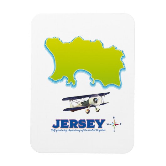 Magnet Flexible Carte de Jersey. (Vertical)