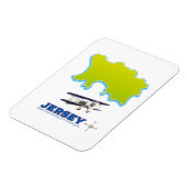 Magnet Flexible Carte de Jersey. (Côté Gauche)