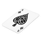 Magnet Flexible Carte de jeu Ace of Spades Black and White (Côté Gauche)