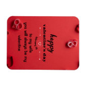 Magnet Flexible Carte de jour Valentines (Horizontal)